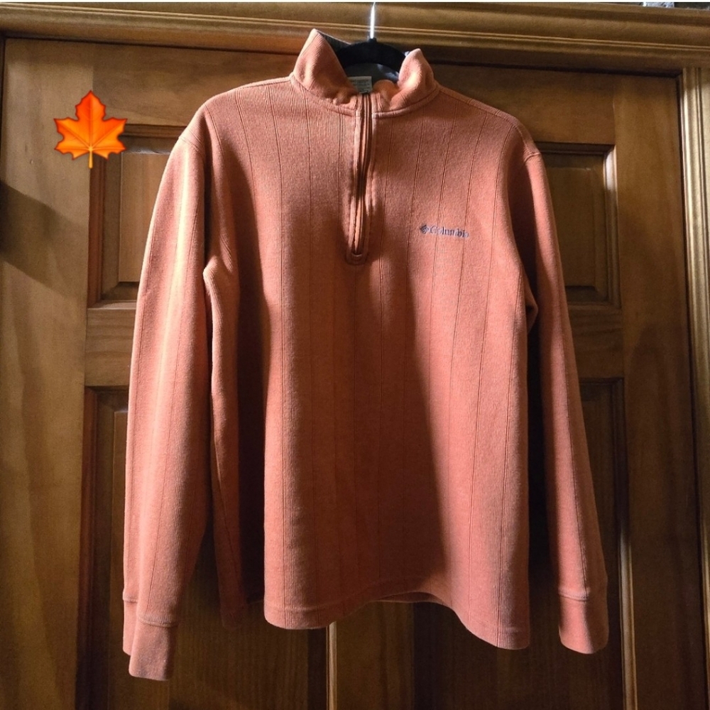 COLUMBIA MEN'S PULLOVER 1/4 ZIPPER SIZE M
